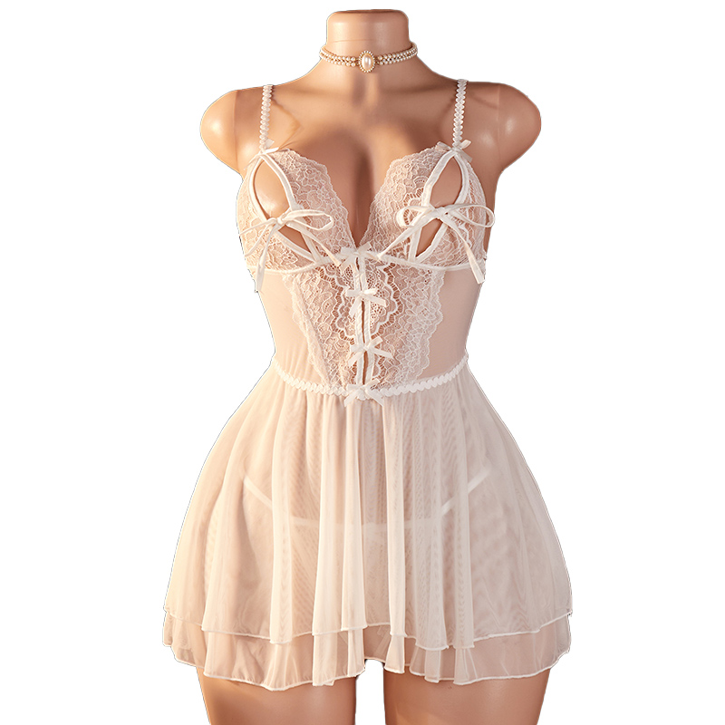 Transparent Sexy Woman Lingeri - Lace Bralette Set review and price