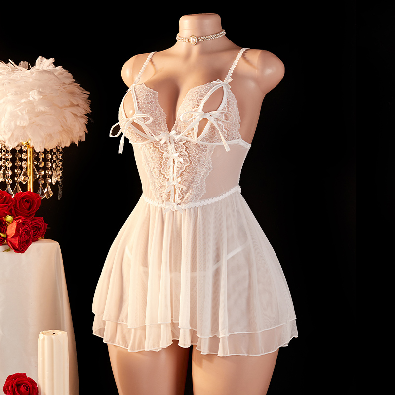 Transparent Sexy Woman Lingeri - Lace Bralette Set review and price