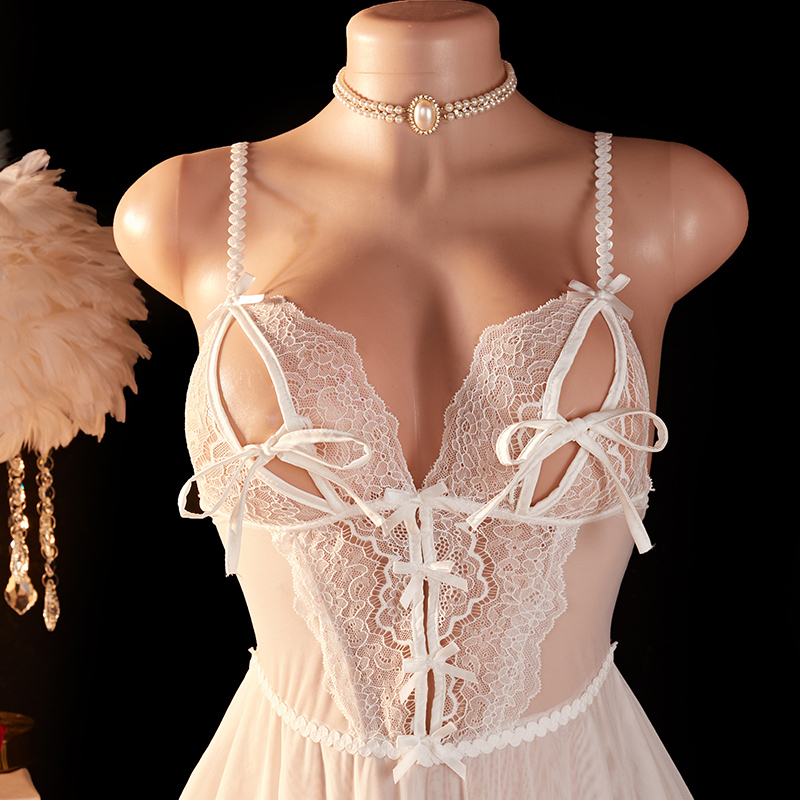 Transparent Sexy Woman Lingeri - Lace Bralette Set review and price