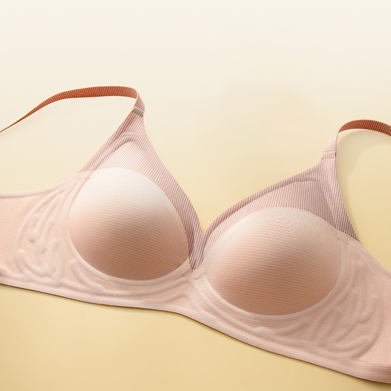 Stripe Color Contrast Soft Sup - Underwire Bra Padded review and price